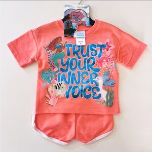 -Disney Little Mermaid shirts and top set